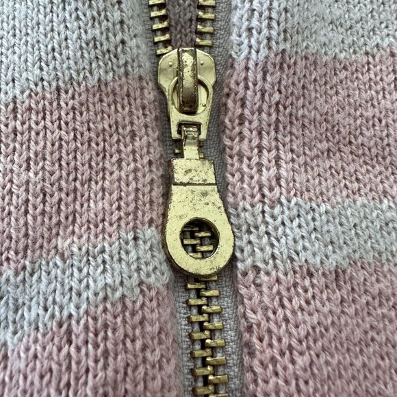 Varley Mayberry Zebra Print Full Zip Sweater Merino Wool MEDIUM - Picture 7 of 8